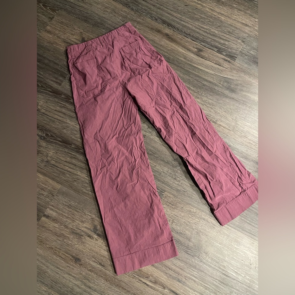 Maeve | Anthropologie | The Colette Wide Leg Pant Linen Blend Patch Pockets 30 - Picture 3 of 6